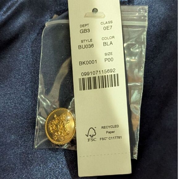 J.Crew Louisa Lady Jacket In Maritime Tweed Blazer Women's 00P Black BU036 NWT - Picture 13 of 15